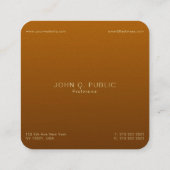 Carte De Visite Carré Perle créative professionnelle élégante finition l (Dos)