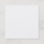 Carte De Visite Carré Perle simple et professionnelle simple (Dos)