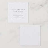 Carte De Visite Carré Perle simple et professionnelle simple (Devant / Derrière)