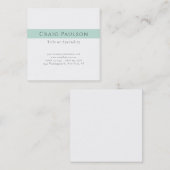 Carte De Visite Carré Perle simple et professionnelle simple (Devant / Derrière)