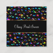 Carte De Visite Carré Perles De Bijoux Classiques Et Artisanat (Devant)