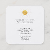 Carte De Visite Carré personnalisation Laurie- Conserver - avec trous (Dos)