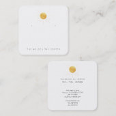 Carte De Visite Carré personnalisation Laurie- Conserver - avec trous (Devant / Derrière)