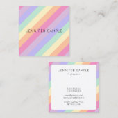 Carte De Visite Carré Personnalisé Moderne Simple Cute Design Modèle Col