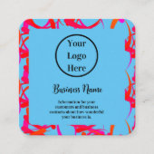 Carte De Visite Carré Personnalisé Unique Moderne Abstrait (Devant)