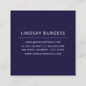 Carte De Visite Carré Pétales Punchy | Aquarelle florale | Conception la (Dos)