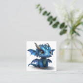 Carte De Visite Carré Petit Dragon (Debout devant)