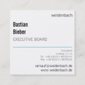 Carte De Visite Carré Petit mais gras (Devant)