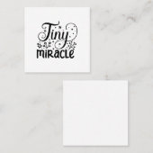 Carte De Visite Carré Petit Miracle! (Devant / Derrière)