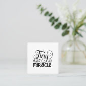 Carte De Visite Carré Petit Miracle! (Debout devant)