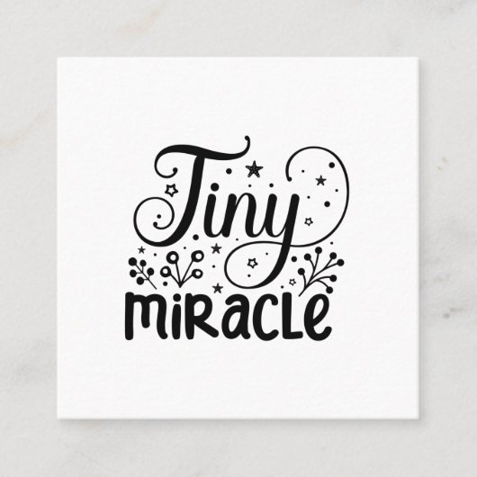 Carte De Visite Carré Petit Miracle! (Devant)