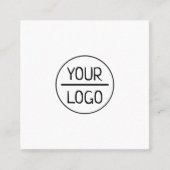 Carte De Visite Carré Petit professionnel  (Devant)