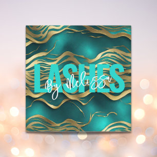 Carte De Visite Carré Petite Typographie Chic Beauté Maquillage Artiste 