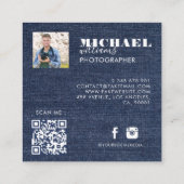 Carte de visite Carré photo (Dos)