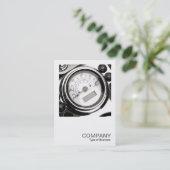 Carte De Visite Carré Photo 0416 - Moto Speedometer (Debout devant)