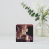 Carte De Visite Carré Photo avec code QR pour l'actrice des danseurs de  (Debout devant)