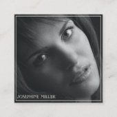 Carte De Visite Carré Photo Clean Professional (Devant)