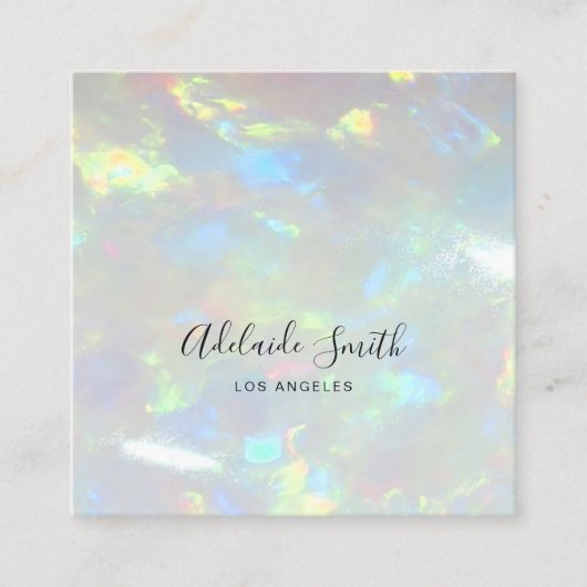 Carte De Visite Carré photo de l'opale (Devant)