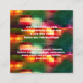 Carte De Visite Carré Photo DJ record Vinyl (Dos)