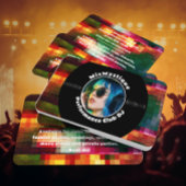 Carte De Visite Carré Photo DJ record Vinyl