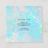 Carte De Visite Carré photo en pierre minérale opale (Dos)