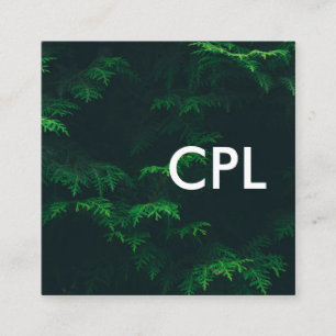 Carte De Visite Carré Photo nature