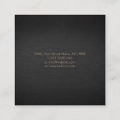 Carte De Visite Carré Photographe de luxe de Shutter Camera Gold (Dos)