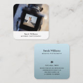 Carte De Visite Carré Photographe Mariage moderne (Devant / Derrière)