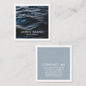 Carte De Visite Carré Photographe moderne (Devant / Derrière)