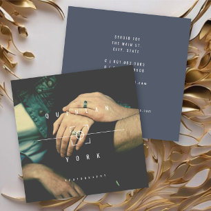 Carte De Visite Carré Photographe Photo Focus Appareil Photo Minimaliste