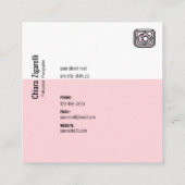 Carte De Visite Carré Photographe professionnel (Dos)