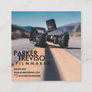Carte De Visite Carré Photographie de cinématographie de cinéaste