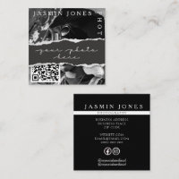 Photographie de photo de code QR noir moderne