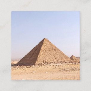 Carte De Visite Carré Photographie des pyramides de Gizeh