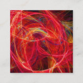 Carte De Visite Carré PHOTON CRAZY Vibrant Rouge Brown Jaune (Dos)