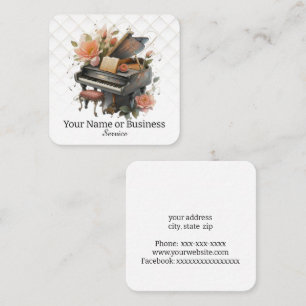 Carte De Visite Carré Piano