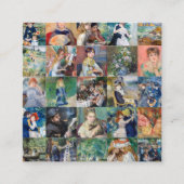Carte De Visite Carré Pierre-Auguste Renoir - Grille - Code QR (Devant)