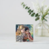 Carte De Visite Carré Pierre-Auguste Renoir - Lecture - Code QR (Debout devant)