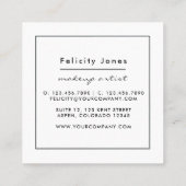 Carte De Visite Carré Pierre d'Agate Galaxy (Dos)