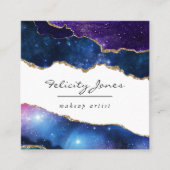 Carte De Visite Carré Pierre d'Agate Galaxy (Devant)