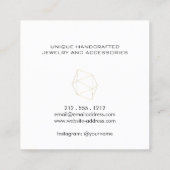 Carte De Visite Carré Pierre géométrique moderne (Dos)