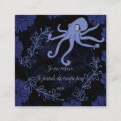 Carte De Visite Carré pieuvre (Devant)
