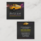 Carte De Visite Carré Pilote de bus principal (Devant / Derrière)