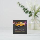 Carte De Visite Carré Pilote de bus principal (Debout devant)