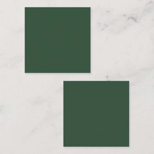 Carte De Visite Carré Pine Green (Devant / Derrière)