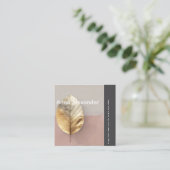 Carte De Visite Carré Pink Serenity Design 4 (Debout devant)