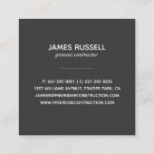 Carte De Visite Carré Pins rustiques | ]Carte de visite carré (Dos)