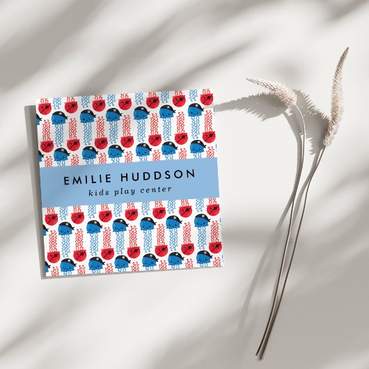 Carte De Visite Carré Pirate Jellyfish, Centre de jeu, Centre d'activité