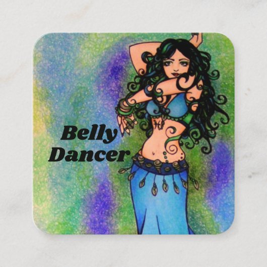 Carte De Visite Carré Pisces Belly Dancer Porte - clé (Devant)