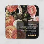 Carte De Visite Carré PixDezines Botanical Fresh Flowers Ranunculus (Dos)